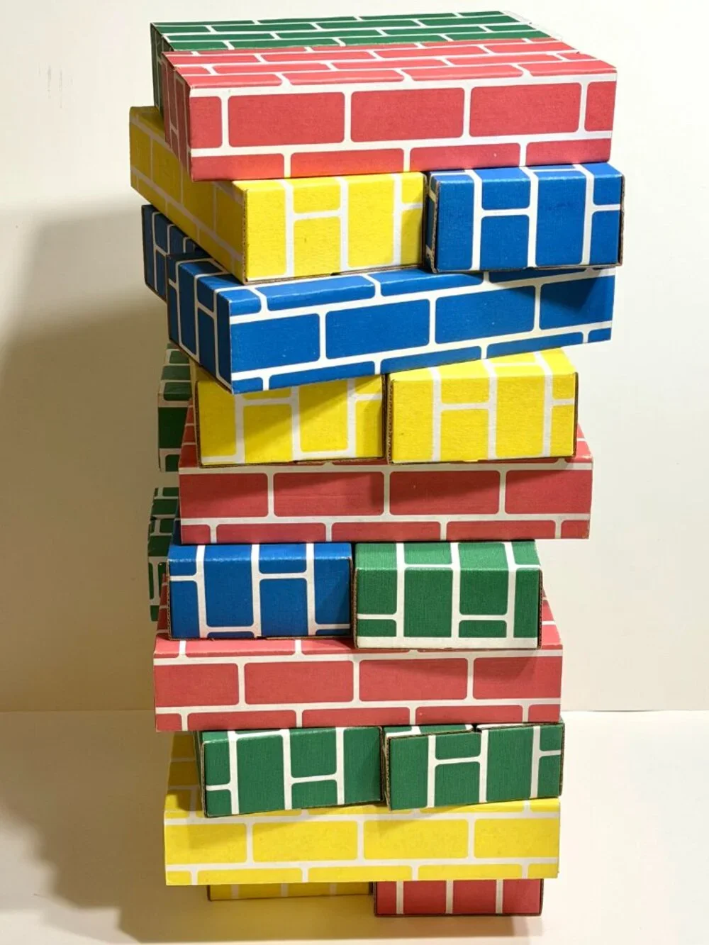 20 Vintage Cardboard Bricks Jumbo Primary Building Blocks Lightweight